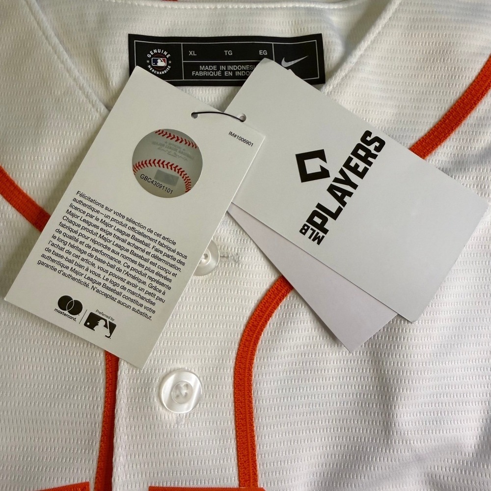 Houston Astros Framber Valdez 59 Nike White Home Replica Jersey XL NWT MLB - Picture 6 of 7